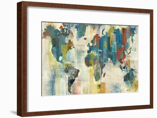 World Map-Eric Yang-Framed Art Print