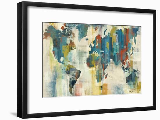 World Map-Eric Yang-Framed Art Print