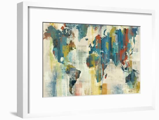 World Map-Eric Yang-Framed Art Print