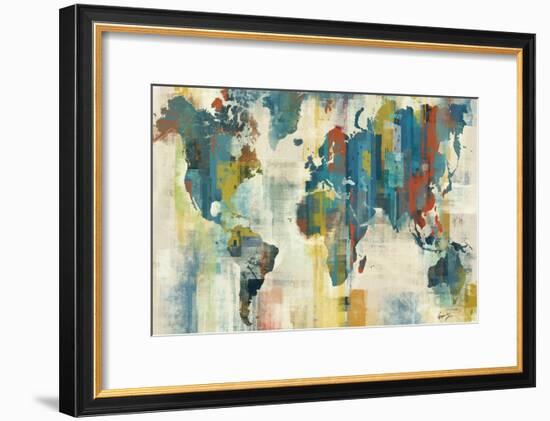 World Map-Eric Yang-Framed Art Print