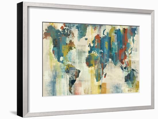 World Map-Eric Yang-Framed Art Print