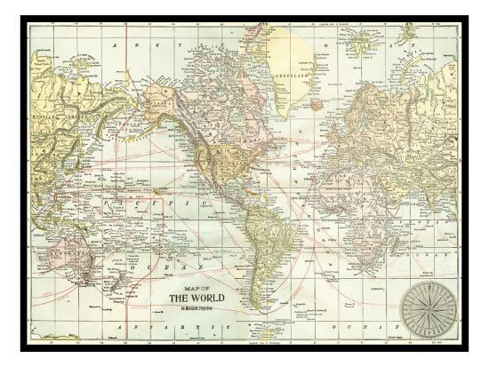 'World Map' Art Print - | Art.com