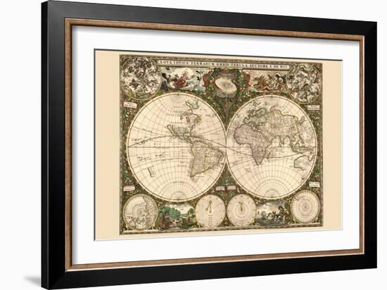 World Map-Frederik de Wit-Framed Art Print