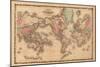 World Map-A.J. Johnson-Mounted Art Print