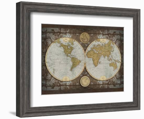 World Map-Elizabeth Medley-Framed Art Print