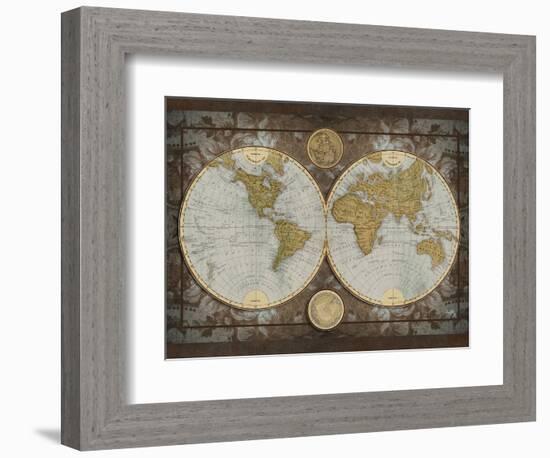 World Map-Elizabeth Medley-Framed Art Print