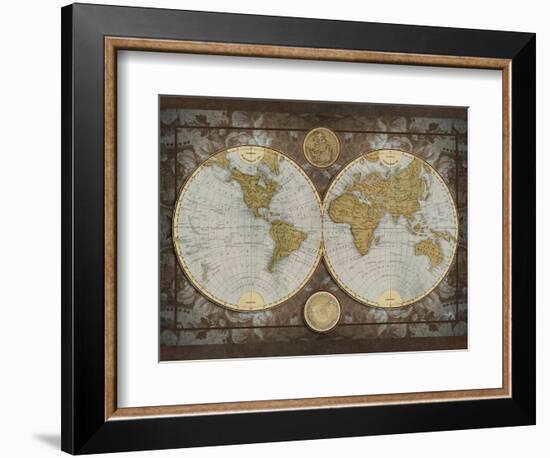 World Map-Elizabeth Medley-Framed Art Print