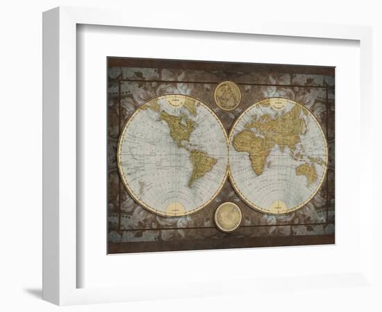 World Map-Elizabeth Medley-Framed Art Print