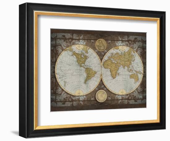 World Map-Elizabeth Medley-Framed Art Print