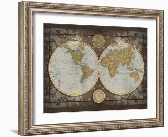 World Map-Elizabeth Medley-Framed Art Print