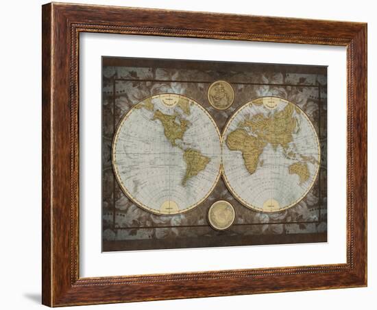 World Map-Elizabeth Medley-Framed Art Print