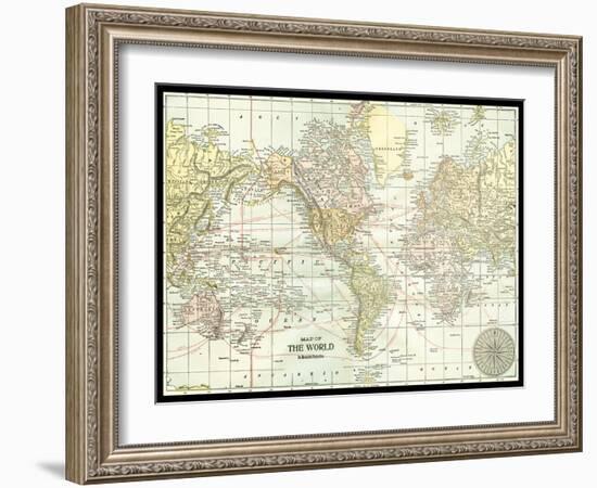 World Map-null-Framed Art Print