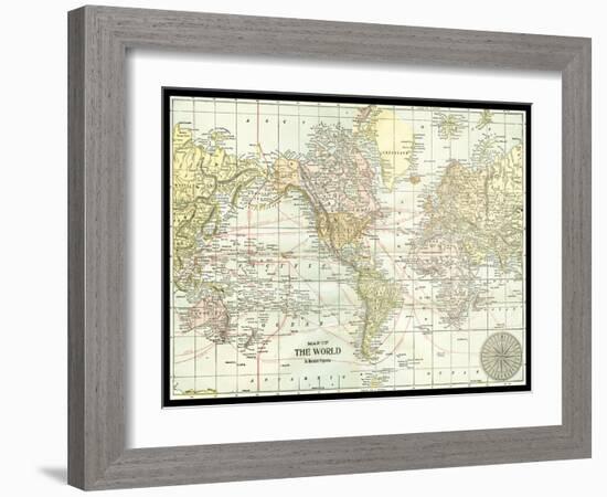 World Map-null-Framed Art Print