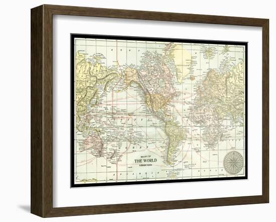 World Map-null-Framed Art Print