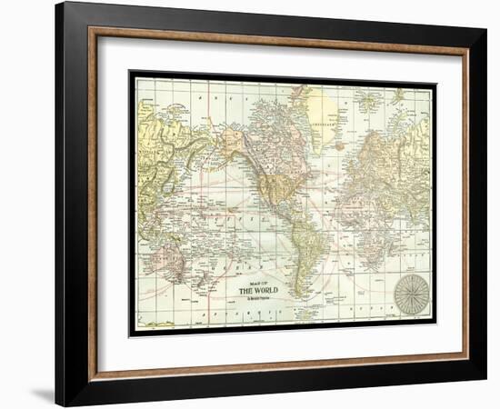 World Map-null-Framed Art Print