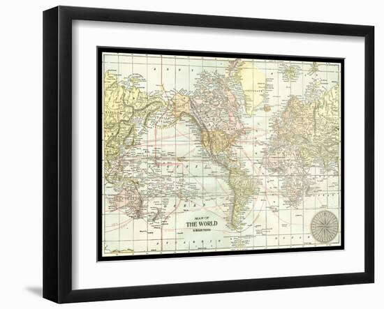 World Map-null-Framed Art Print