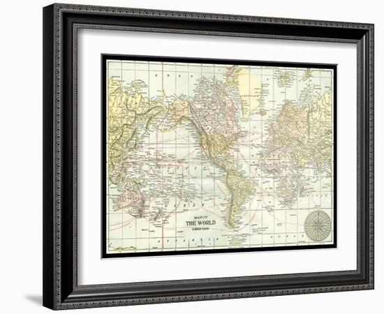 World Map-null-Framed Art Print