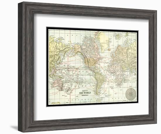 World Map-null-Framed Art Print