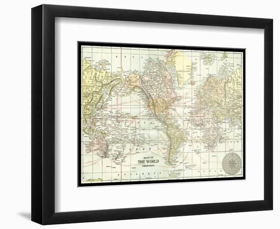 World Map-null-Framed Art Print