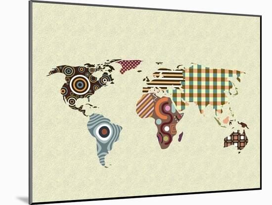 World Map-Lanre Adefioye-Mounted Giclee Print