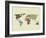 World Map-Lanre Adefioye-Framed Giclee Print