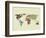 World Map-Lanre Adefioye-Framed Giclee Print