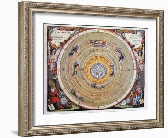World Map-Andreas Cellarius-Framed Giclee Print