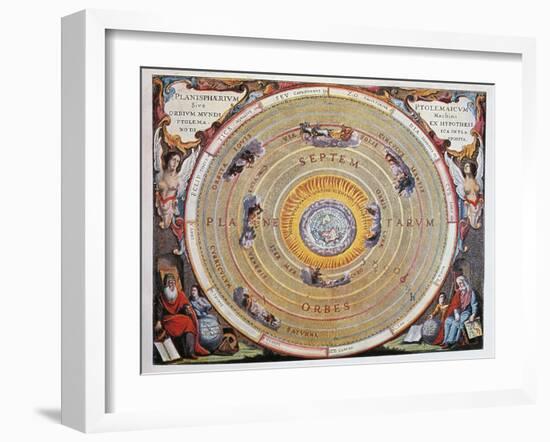 World Map-Andreas Cellarius-Framed Giclee Print