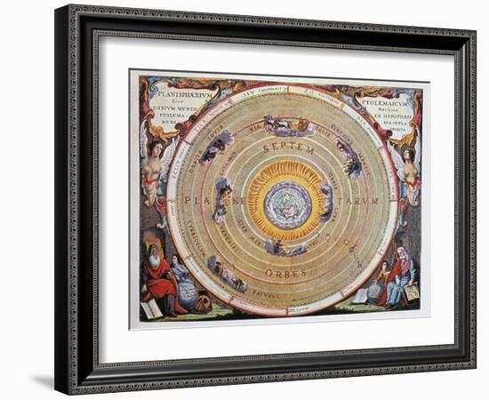 World Map-Andreas Cellarius-Framed Giclee Print