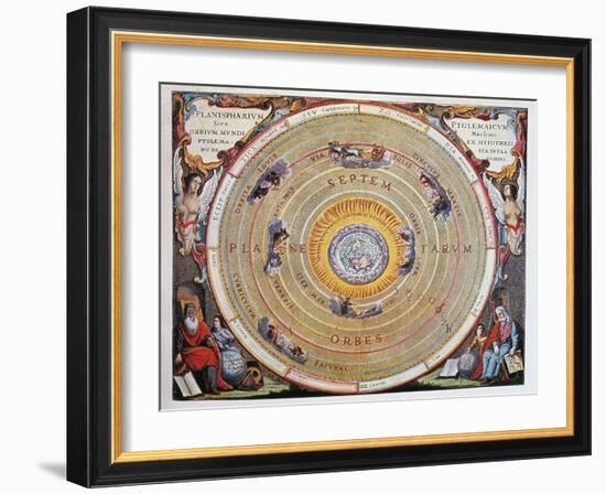 World Map-Andreas Cellarius-Framed Giclee Print