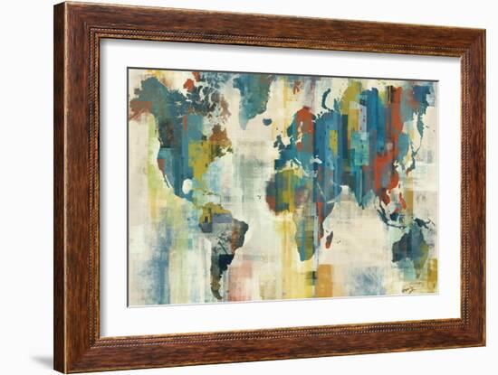 World Map-Eric Yang-Framed Art Print