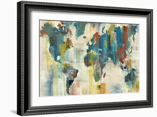 World Map-Eric Yang-Framed Art Print