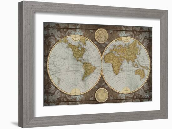 World Map-Elizabeth Medley-Framed Art Print