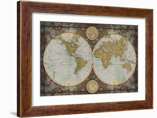 World Map-Elizabeth Medley-Framed Art Print