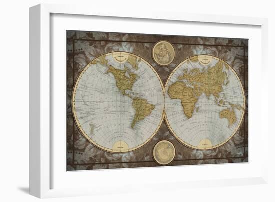 World Map-Elizabeth Medley-Framed Art Print