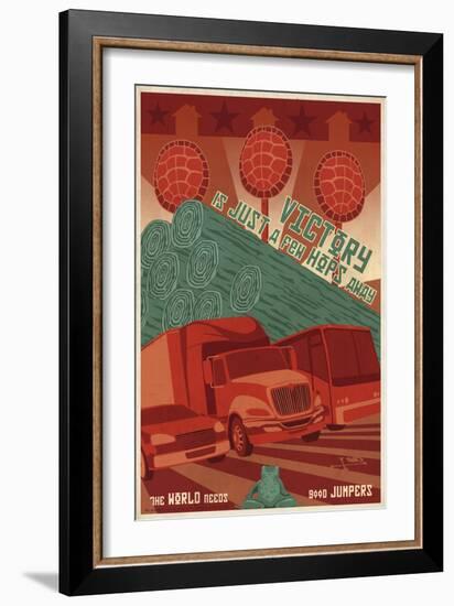 World Needs Hoppers-Steve Thomas-Framed Giclee Print