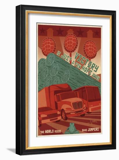 World Needs Hoppers-Steve Thomas-Framed Giclee Print