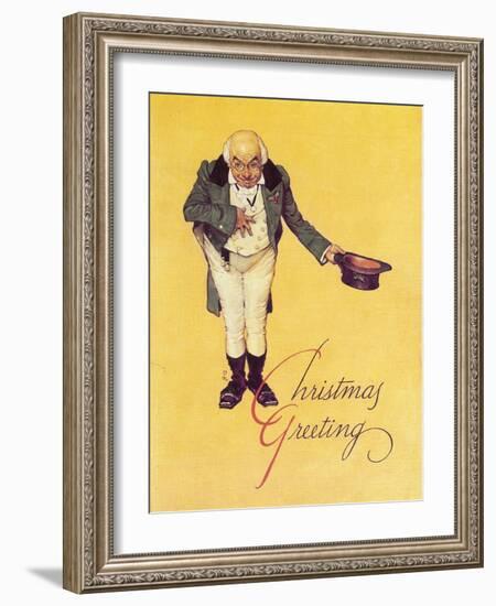 World of Charles Dickens-Norman Rockwell-Framed Giclee Print