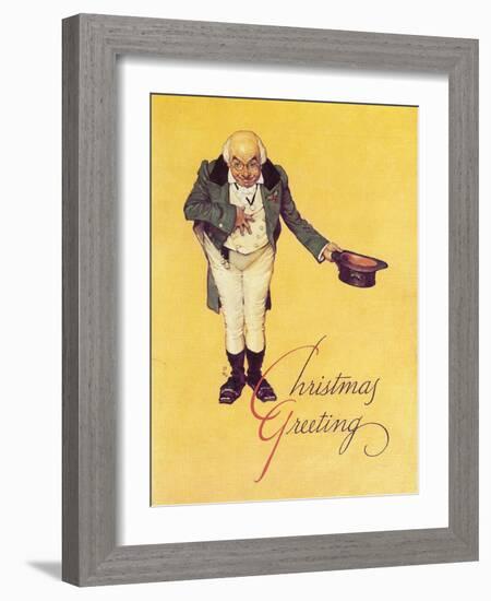 World of Charles Dickens-Norman Rockwell-Framed Giclee Print