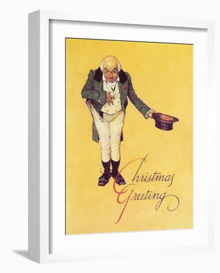 World of Charles Dickens-Norman Rockwell-Framed Giclee Print