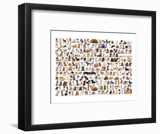 World of Dogs-null-Framed Art Print