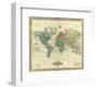 World on Mercators Projection, c.1823-Henry S^ Tanner-Framed Art Print