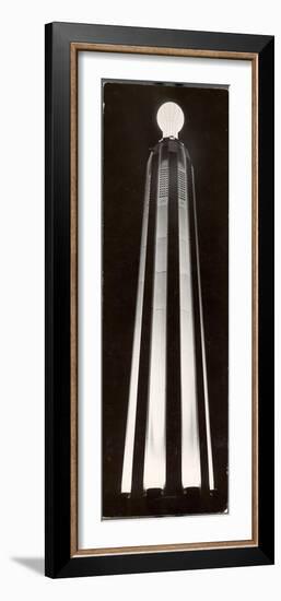 World's Biggest Bulb Tops Edison Tower, Monument on the Spot where Electric Light Bulb Was Invented-Margaret Bourke-White-Framed Photographic Print