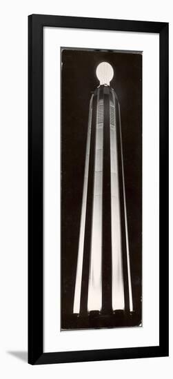 World's Biggest Bulb Tops Edison Tower, Monument on the Spot where Electric Light Bulb Was Invented-Margaret Bourke-White-Framed Photographic Print