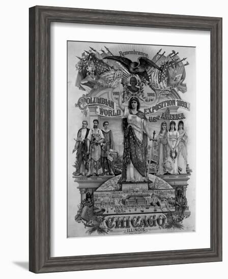 World's Columbian Exposition Poster-null-Framed Giclee Print