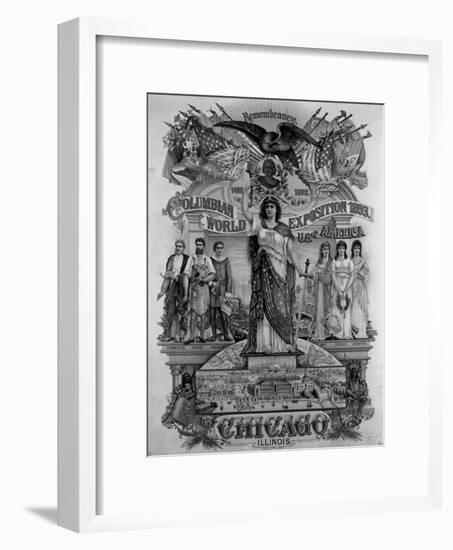 World's Columbian Exposition Poster-null-Framed Giclee Print