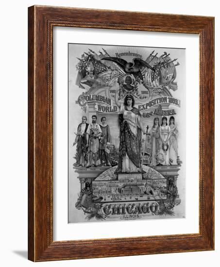 World's Columbian Exposition Poster-null-Framed Giclee Print