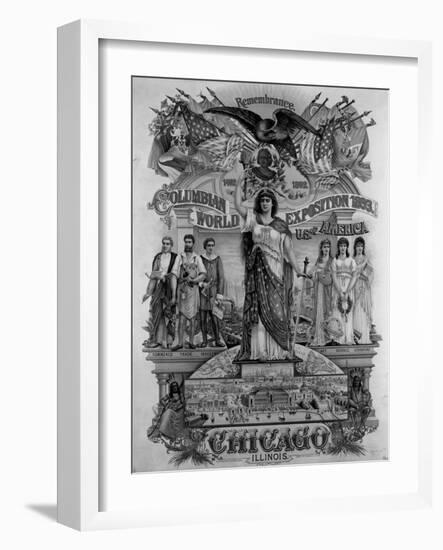 World's Columbian Exposition Poster-null-Framed Giclee Print