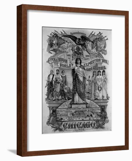 World's Columbian Exposition Poster-null-Framed Giclee Print
