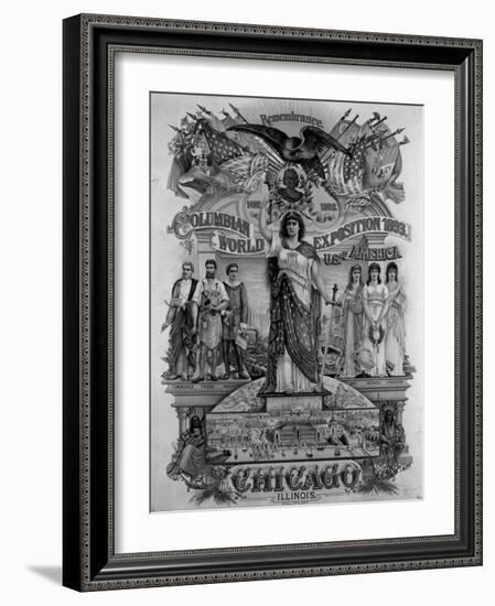 World's Columbian Exposition Poster-null-Framed Giclee Print